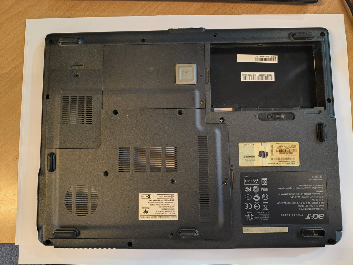 Acer Travelmate 2490 Bundcover