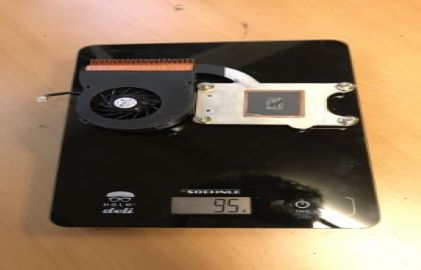 Dell PP110L Blæser Heatsink – brugt reservedel