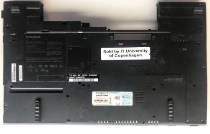 Lenovo W500 Bottomcase – brugt reservedel